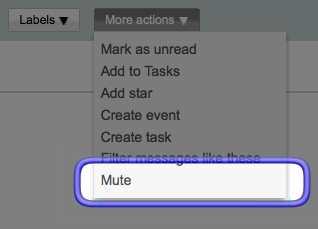Gmail's Mute Feature, o so handy! gmail mute